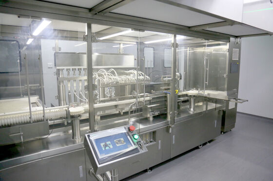 買う 316L 鋼構造 1-2 ミリリットルアンプル洗浄滅菌充填シーリングライン、 40000 個/h HMI ライン制御 AGF-5S オンライン製造