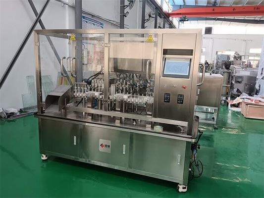自動ゲル充填・キャッピング機（2～5g）高粘度製剤向けのサーボ駆動のマイクロドージング精度