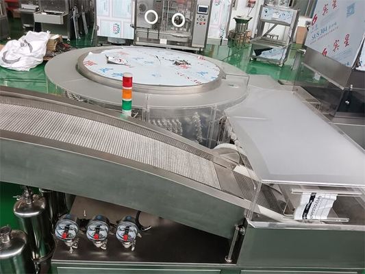 LYQCL-120 ウルトラソニック 薬剤瓶とアンプル 洗濯機 2 〜 20ml ガラスの容器 25000 BPH 容量のための例外的な流量