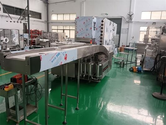 ペニシリン注射生産のための熱消毒と超音波浄化によるアンプル充填ライン GMP に準拠し,ラミナール空気の流れが保護されています